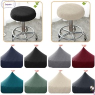 ZEJUSTIN Polyester Anti-fouling Stretchable Elastic Seat Chair Slipcover Bar Stool Chair Cover Round Chair Cover