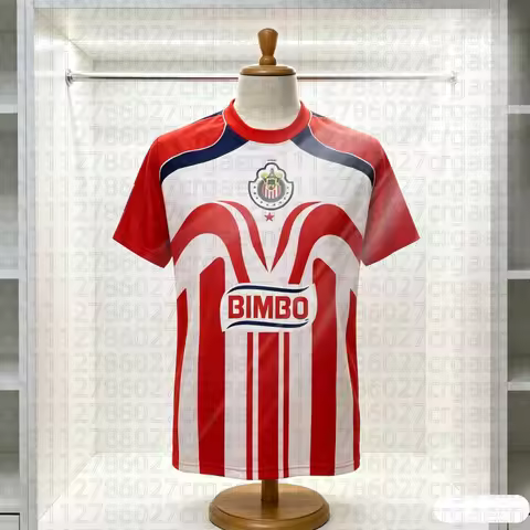 Chivas Guadalajara Retro Football Jersey Summer Men's & Women's Breathable T-shirt Children's Traini