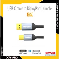 XYVIO 8K USB C to DisplayPort 1.4 Cable DP Converter display port Thunderbolt 3 to DisplayPort Adapt
