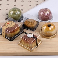 ST-🌊Thick Transparent Moon Cake Packaging Box Blister Box round Daifuku Egg Yolk Crisp Plastic Box Handmade Baking Pastr