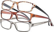 SAV Eyewear 3 Pack Value Pack JR3P1 Reading Glasses - 3 Pair, Durable, Classic Shape