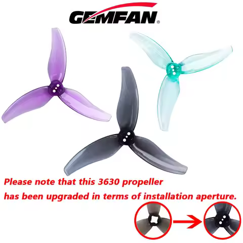 Gemfan Hurricane 3630 3.6X3X3 3-Blade PC Propeller for FPV Freestyle 3.5inch Drone 2004