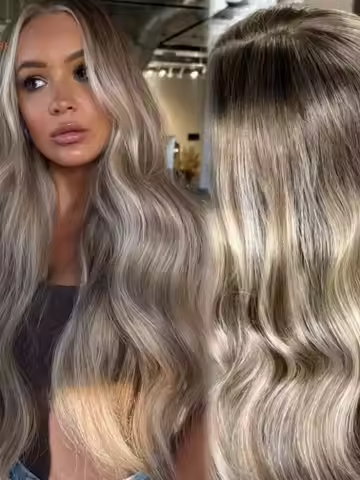 180% 13x6 Ash Blonde 3T8 613 Body Wave 100% Real Lace Human Hair Wig Balayage Ombre Highlight Lace F