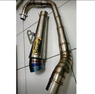 cod knalpot racing kompetisi BSS blue cantol sarangan 1/2 suara engker engker helikopter leher boom