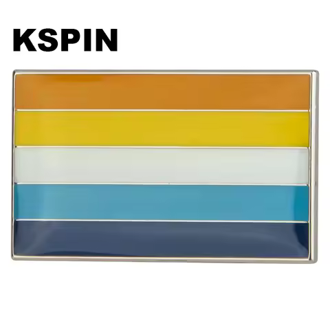 AroAce Pride Rainbow Flag Pinback Button Badge Support Gay Lesbian Symbol Pin