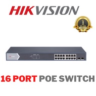 HIKVISION Network 16 Port L2 Gigabit Unmanaged PoE Switch DS-3E0518P-E/M
