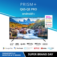 PRISM+ Q65 PRO Quantum Edition | 4K Android TV | 65 inch | Quantum Colors | Google Playstore | Inbuilt Chromecast