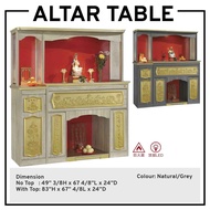 Meja Altar Feng Shui/ Kabinet Sembahyang /Altar Table Cabinet Prayer Cabinet Prayer Table 5.5ft