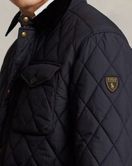 POLO Ralph Lauren 黑色羽絨防潑水絎縫夾克外套#23吃土季