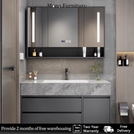 Sintered Stone Bathroom Cabinet Vanity Cabinet Set Bathroom Mirror Cabinet 60cm Bathroom Cabinet