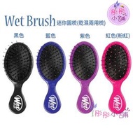 【彤彤小舖】Wet Brush 去結梳 乾濕兩用梳 輕鬆梳理糾結 迷你圓形髮梳 攜帶方便 原裝包裝