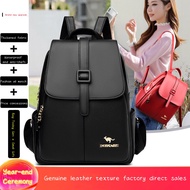 Hadiah Percuma🎁Beg galas Tekstur Kulit Wanita 2022 Fesyen Baharu Beg Perjalanan Berkapasiti Besar Beg Ibu Beg Sekolah Anti Kecurian Pelajar-Free Gift🎁Leather Texture Backpack Women's 2022 New Fashion Large-Capacity Travel Bag Mommy Bag Student Anti-Theft