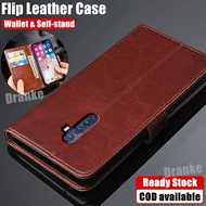 For OPPO Reno2 Reno 10X zoom CPH1919 CPH1907 Premium Leather Flip Folio Wallet Case with Card Holders Self-stand Shockproof Cover