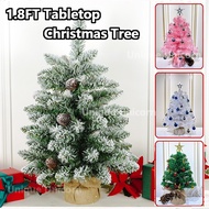 1.8FT Mini Christmas Tree with Christmas Ball and Star Treetop Ornaments for Christmas decor