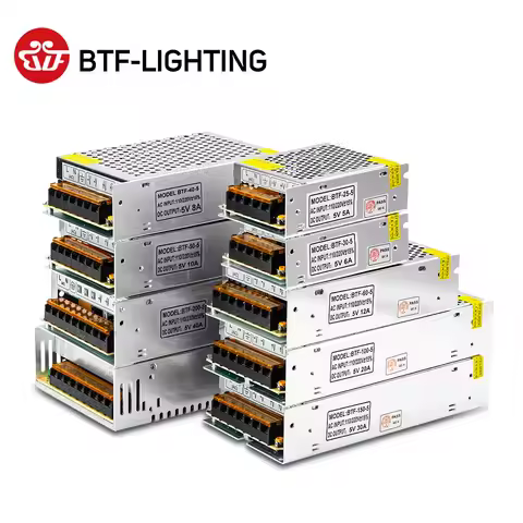 DC5V 2A 3A 4A 5A 8A 10A 12A 20A 30A 40A 60A Switch LED Power Supply Transformers Adapter WS2812B WS2