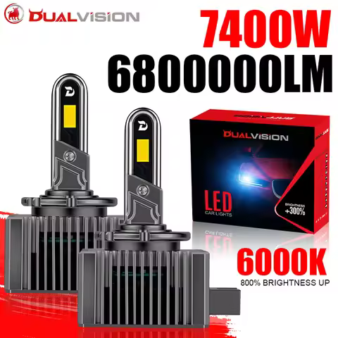 Dualvision D3S LED Headlights Bulb Canbus 7400W Super Xenon Lamp HID D1S D2S D3S D4S D5S D8S D1R D2R