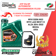 SET Myvi NEW Gen3 D20N 2019- Now 3 Botol Perodua Automatic Transmission Fluid ATF SP-D3 + ATF Gasket
