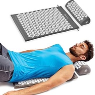 Gaiam Acupressure Mat and Pillow Set, Acupuncture Style Massage Mat & Pillow, Relief for Sciatic Ner