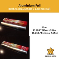 Kerajang Aluminium [1pcs] [25 sq.ft / 37.5 sq.ft] EzyWrap aluminum Foil / BBQ Baking Foil / Catering