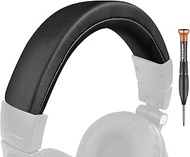 SOULWIT Protein Leather Headband Cover for Audio Technica ATH M50, M50X, M50XWH, M50XBT, M50XBT2, M5