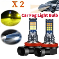 2Pcs Dual Color Car Fog Light Bulb 35W H11 H8 Auto Fog Lamp Car LED Fog Lamp Yellow White