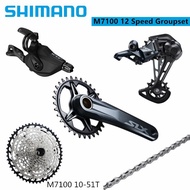 SHIMANO DEORE SLX M7100 Groupset 1x12s 165mm 170mm 175mm 32T 34T Crankset 12 Speed Shift Rear Derail