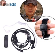 EEM Ready Stock2Pin Black PTT Throat Covert Acoustic Tube Earpiece Mic Headset for Baofeng UV-5R
