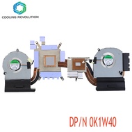 New CPU Cooler Fan/Heatsink For Dell Alienware 15 R3 0K1W4D 85W-NV 1070 EG75070S1-C260-S9A EG75070S1