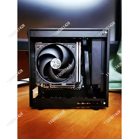 ITX Case Aluminum CNC Mini PC Chassis for 4060 GPU with 1U Power Supply Low Profile SFF