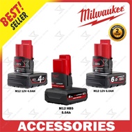 MILWAUKEE M12 12V 6.0AH / 5.0AH / 4.0AH RED LITHIUM ION BATTERY