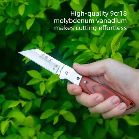 Stainless Steel Folding Knife 9cr18 Horticultural Grafting Knife Fruit Tree Seedling Bud Outdoor Chi