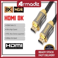 AMZ 8K Ultra High Speed USB2.1 HDMI Cable 60Hz-120Hz Resolution 7680x4320 48Gbps Transmission CE Mar