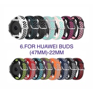 Smartwatch Strap/Watch Strap For Huawei Buds(47mm) - 22mm Silicone