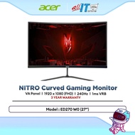 ACER NITRO ED270 W0 FHD / ED270R S3 FHD / ED270U S3 QHD 27" VA Curved Gaming Monitor | 1ms VRB | AMD