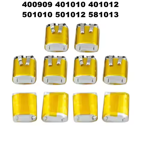 10PCS 3.7V 400909 401010 401012 501010 501012 581013 Battery Cell For MP3 MP4 GPS Bluetooth Headset 