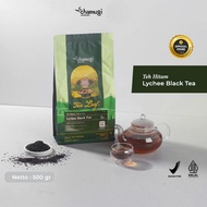 Chamugi Lychee Black Tea 500gr | Premium Lychee Fruit Black Tea, Bulk Tea Leaves, Loose Leaf Halal B