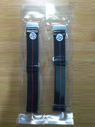 黑色紅線傘兵錶帶 black red classic nato military marine watch strap(rolex iwc tudor omega 20/22mm suitable)
