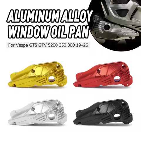 CNC Aluminium Engine Oil Pan Replacement With Sight Glass For Vespa 300 HPE GTS GTV 125 250 2019–202