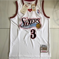 Men's Allen Iverson Philadelphia 76ers Mitchell & Ness 1997-98 Hardwood Classics Swingman Jersey Spo