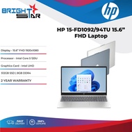 HP 15-FD1092/94TU Laptop (15.6" FHD/C5-120U/Intel UHD/512GB SSD/8GB DDR4/Win11)