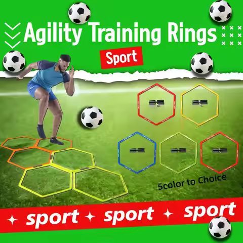 5Pcs Agility Training Rings 19.69inch Speed Agility Training Rings Sport futbol Training Gym Outdoor