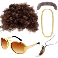 70's party Halloween props role-playing Elvis Presley modeling prom glasses simulation wig photo pro