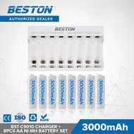 Beston C9010 8 channel smart fast AA AAA Rechargeable battery charger usb charger