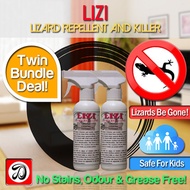 [2 x 200ml] Benje Lizi Lizard Repellent Odourless Greaseless Non-Staining