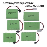 3.6V/4.8V/6V/7.2V/8.4V/9.6V 4500mah NI-MH AA 3000mah Rechargeable Battery Pack For Remote Control To