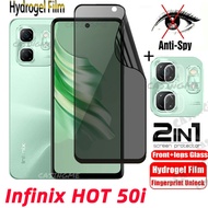 Infinix HOT 50i 2024 Soft Privacy Hydrogel Film Anti-Spy Full Cover Screen Protector For Infinix Hot