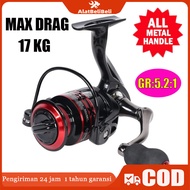 New Deals Buyer - Metal Fishing Reel Nx 1000 7000 Drag 17 Kg / Metal Fish Fishing Reel Reel