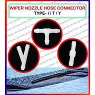 Universal Wiper Joint Hose Wiper Nozzle Hose Connector T Tube Y Tube I Tube 4MM For Car - 1PC