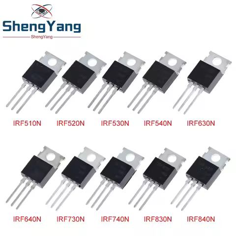 10/30PCS IRF510 IRF520 IRF530 IRF540 IRF630 IRF640 IRF730 IRF740 IRF830 IRF840 for Boost Step Down P