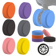 8Pcs Full Wrap Around Luggage Wheels Protector Silicone Luggage Accessories Wheels Cover For Most Luggage Reduce Noise Travel Luggage Suitcase